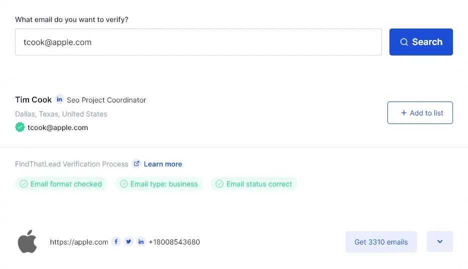 verificador de correo electronico